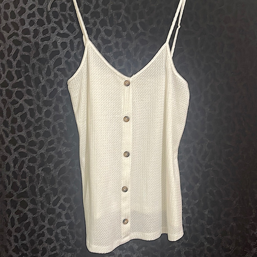 white liberty love tank